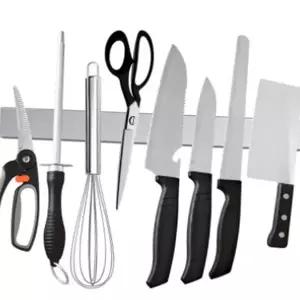 스테인레스 칼 걸이 벽걸이 스텐 자석 주방 칼 정리대 홀더 칼스 선반 트립 용품