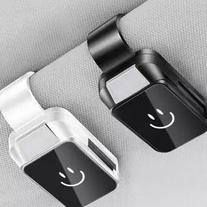 차량 선글라스 거치대 원터치 클립형 자동차 차량 안경 거치대 바이저 소품