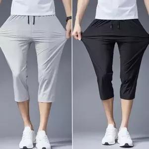 쿨링 바지 데일리 남성 여름 7부 바지 반바지 트레이닝 기능성 냉감