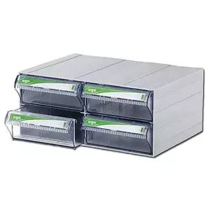 공구박스 투명 플라스틱서랍장 2단 트윈 부품서랍박스 부품박스