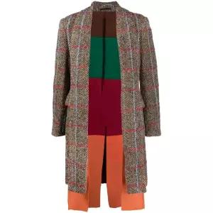 꼼데가르송 헤링본 패턴 코트 PJJ006W22 TP451094394