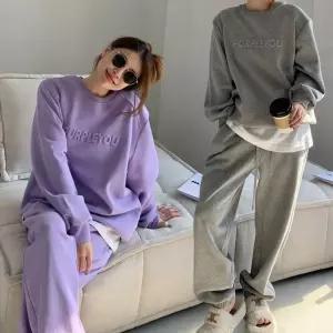 기모트레이닝복 여성 기모 맨투맨 조거 트레이닝복 세트 URK-104