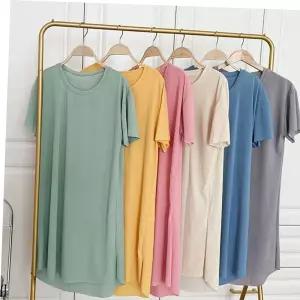 반팔원피스 여름 쿨 플리츠 찰랑 5부 반팔 원피스 집에서입는옷