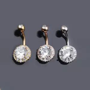 코넛 3종 배꼽 피어싱 골드 로즈골드 실버