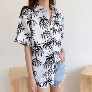 빅사이즈 하와이안셔츠 여름 남방 레귤러핏 데일리 남방셔츠