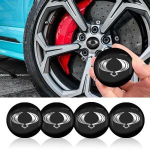 쌍용 액티언 코란도 렉스턴 카이런 로디우스 티볼리 무쏘 회장 용 4피스 56mm 자동차 휠 센터 허브 캡 스티
