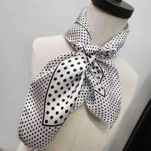 쁘띠스카프 새틴 땡땡이 미니 스카프