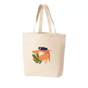 에코백 토트백 썸머의 여인 사랑을 위한 여행을 바닷가로 그림 다양한 사이즈
