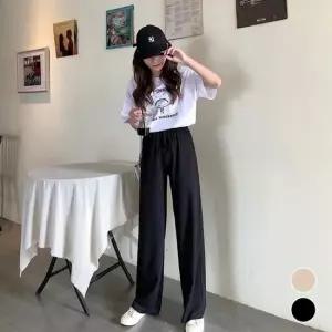 하이웨이스트 와이드 바지 URD-103 여성슬랙스 여자슬랙스 통바지 여자밴드바지