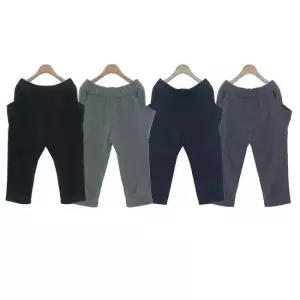 옆주머니 7부 배기 팬츠 이지웨어 허리밴딩 캐주얼 여성반바지 여름여성바지