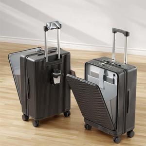 캐리어 신형 프론트 클로저 다기능 캐리어 인치 무음 스티어링 휠 마모 및 여행용 캐리어