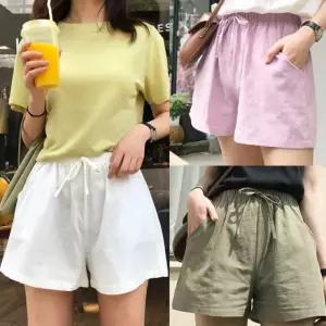 밴딩 여성 반바지 마바지 린넨바지 LKP014 8컬러 여름바지 데일리