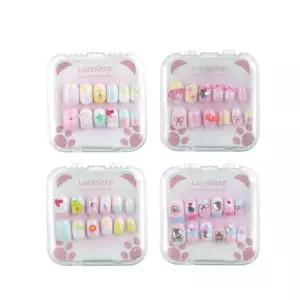 귀여운 디자인 초등여아 네일팁 18p 세트 인조손톱 인기있는 여자아이