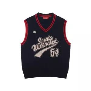 SPORTS ILLUSTRATED BASKETBALL JERSEY KNIT VEST (NAVY)