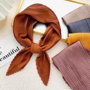 무지플리츠스카프 글로시 플리츠 스카프 주름스카프 13종 공단 사각