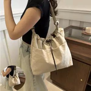 여행가방 가벼운 나일론 투웨이백 스트링 끈조절 숄더백 크로스