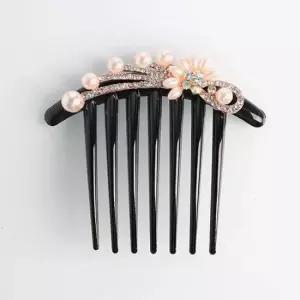 비녀머리핀 크리스탈 올림머리 비녀 헤어핀 결혼식 돌잔치 X2개