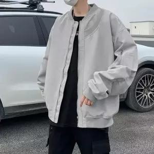 [셀러허브]남성 데일리 블루종 오버핏 포켓 아우터 자켓 IS-JK32 (S15649359)