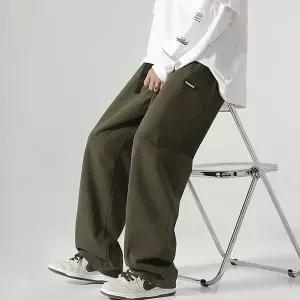 [셀러허브]남성 2컬러 와이드 베이직 스트랩 밴딩 팬츠 IS-PA86 (S30490536)