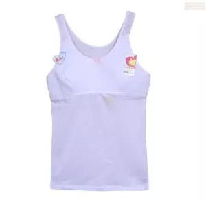 1단계 주니어 흰색 브라 런닝 나시 브라자 속옷 민소매 브래지어 러닝셔츠