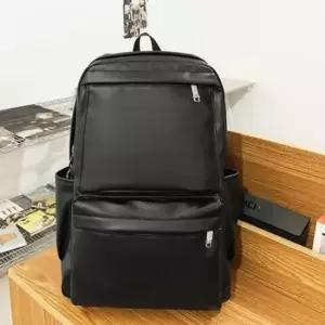 [패션] 대학생 직장인용 캐주얼 소가죽 백팩 가방 블랙 여성용 데일리백