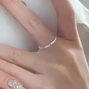 은커플링 여성 레이어드 미니 럭키 트위드 행운 실버 반지