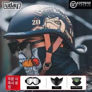 헬멧 클래식 반모 하이바 오픈페이스 헬맷 데이비슨 빈티지 스냅백 하프페이스 하프