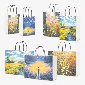 나우스팩 풍경 디자인 쇼핑백 3가지 디자인 (1장) - 3가지 사이즈