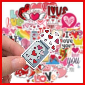 50PCS 당신을 사랑합니다 발렌타인 데이 스티커 연인을위한 선물 DIY 기타 오토바이 스케이트 보드 자동차