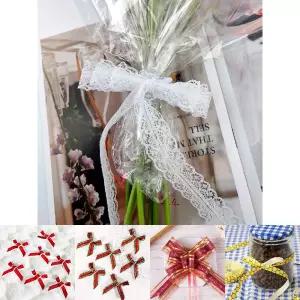 레이스 리본끈 화이트/공예/업소/가게/매장/다이어리/기념일/꽃/답례품/크리스마스/데코/장식/꾸미기/아동