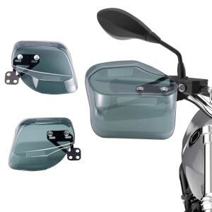 CHASEYUAN 너클 가드 오토바이용 범용 넥클 바이저 핸드가드 오토바이 방풍 보온 보호 비행석 방지 우비 비를 피하는 방수용 고내구성 바이크 스쿠터용