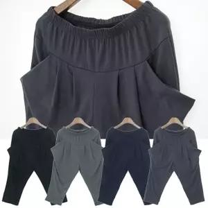 7부바지 절개주머니 7부 배기바지 DM-5612