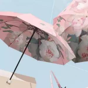 [반려] 휴대용 양산 우산 미니 초경량 양우산 핸들백 세트