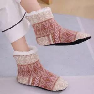 보온 은창)짜임 패턴 털 실내 덧신 실내덧신 겨울 실내화