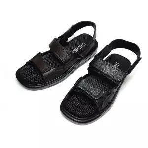 [에이치플러스몰]벨크럽샌들 발로 가죽 빅사이즈 샌들 2반도 지압 천연