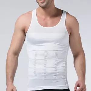 남성 보정런닝 민소매 나시 심리스 뱃살보정 이너나시 Bwt9+2dJS