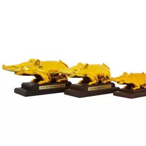 [여진불교굿즈] 불국사극락전 황금복돼지 미니어처굿즈 3종(대,중,소) 국가무형문화재제작 박물관 외국인 선물 추천 