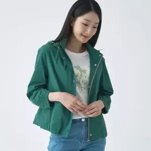 [지센] 여성 [에센셜] 후드 자수 숏 점퍼 LSJPO372_GE