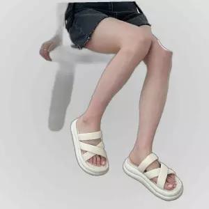 통기성 우븐 멀티 스트랩 편안한 슬리퍼 여름용