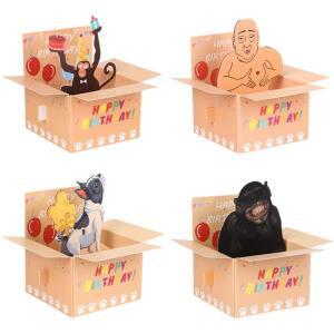 3D 팝업 생일 카드, 축하합니다' 문구가 있는 수제 종이 초대장, 파티 및 결혼식 장식 용품