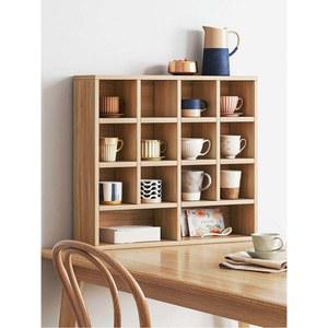 진열장 원목 주방 컵보드 모던 컵진열장 그릇장 커피장 슬라이딩 홈카페꾸미기 45x60cm