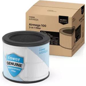 코웨이 에어메가 100 공기청정기 교체 필터 세트 트루 헤파 및 탈취