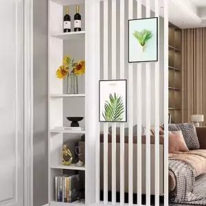 거실 선반 현관 파티션 공간분리 인테리 책장 화이트