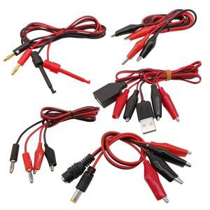악어 클립 클램프 4mm 바나나 플러그 USB DC 남성 와이어 리드  프로브 멀티 미터 실험을 케이블 Conenctor
