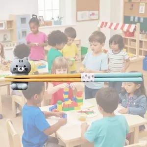 고양이 젓가락 받침 컬러풀 세트 나무 수저 어린이저분 캐릭터 귀여운