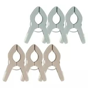 논슬립 빨래집게 소 6P 속옷 양말 고정 다용도 집게 빨래집게 다용도집게