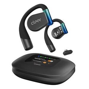 Cleer ARC 3 게이밍 이어버드 - 트루 와이어리스 오픈 이어 헤드폰, 초저지연, 스냅드래곤 & 돌비 사운드, 블루투스 5.4, USB-C 동글, 50시간 배터리, PS4, PS5, PC, 퀘스트, 스위치, 블랙과 호환 가능