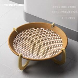 라탄 캣타워 여름 뉴질랜드 냥이 방석 깎이 고양이하우스 고양이 기둥이 플레이트 특수