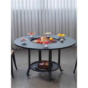 스텐 밥상 가스렌지식탁 업소용 입식 불판 불판테이블