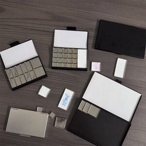 Z. 수채화 물감 상자 포장 그리드 0.5ml/1ml/2ml 여행용 호환 박스 마그네틱 자석 알루미늄 팔레트  페인트